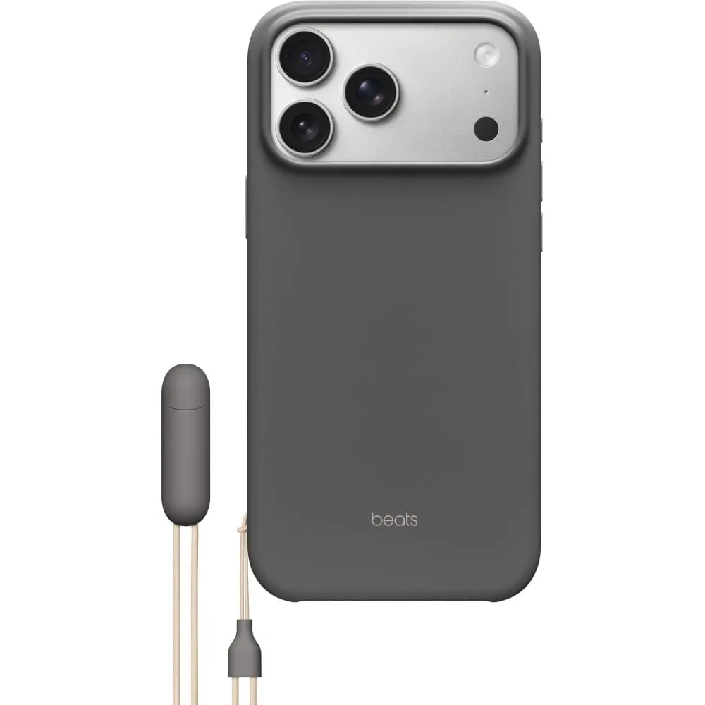 Etui Apple z podpórką Beats Kickstand z MagSafe i panelem sterowania aparatem MGY94LL/A do iPhone 17 Pro Max - Szafirowy szary