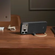Etui Apple z podpórką Beats Kickstand z MagSafe i panelem sterowania aparatem MGY94LL/A do iPhone 17 Pro Max - Szafirowy szary