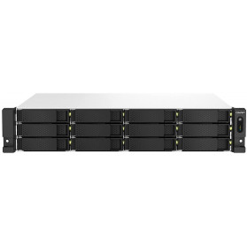 Serwer NAS QNAP Rack TS-1264U-RP-IN - Rack (2U), Intel Celeron N5105, N5095, 16 GB RAM, 40 TB, 12 wnęk, 3 lata Door-to-Door - zdjęcie 3