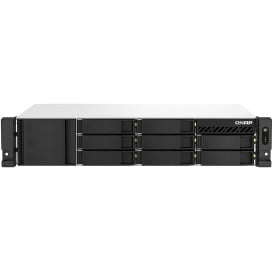 Serwer NAS QNAP Rack TS-873AEU-RP-Q2 - Rack (2U)/AMD Ryzen V1500B/64 GB RAM/16 TB/8 wnęk/2 x M.2/3 lata Carry-in