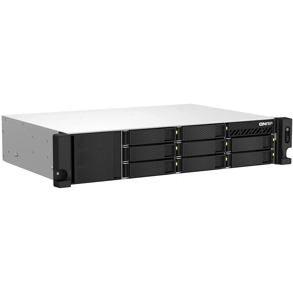 Serwer NAS QNAP Rack TS-873AEU-RP-QBB - Rack (2U)/AMD Ryzen V1500B/32 GB RAM/8 TB/8 wnęk/2 x M.2/3 lata Door-to-Door - zdjęcie