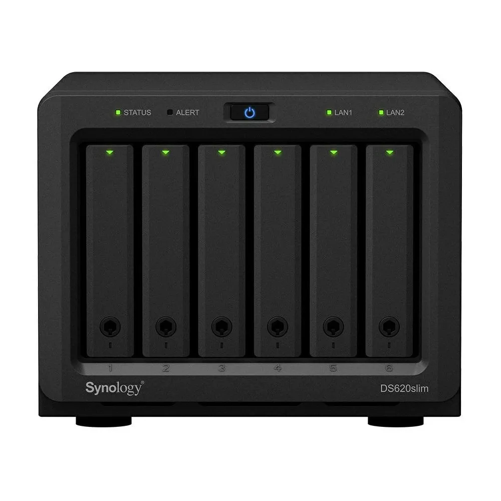 Serwer NAS Synology Desktop Plus DS620SLIM, Tower, Intel Celeron J3355, 2GB RAM, 6 wnęk, hot-swap, 2 lata Carry-in | Sklep ITnes Serwer NAS Synology Desktop Plus DS620SLIM, Tower, Intel Celeron J3355, 2GB RAM, 6 wnęk, hot-swap, 2 lata Carry-in | Sklep ITnes