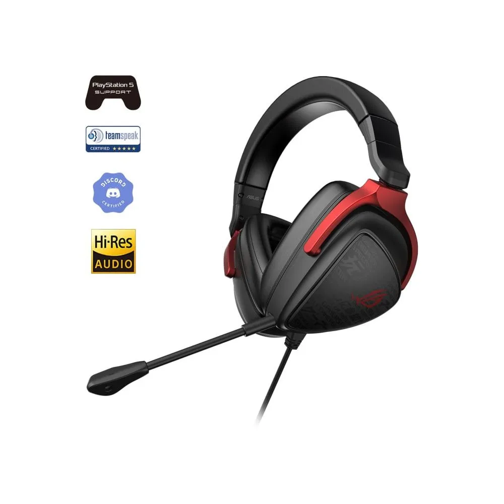 Zestaw słuchawkowy ASUS ROG Delta S Core Gaming Headset 90YH03JC-B1UA00 - 7.1, MiniJack, Czarny