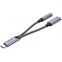 Kabel Unitek USB-C ,  MiniJack 3,5mm USB-C 60W M205A - zdjęcie poglądowe 1