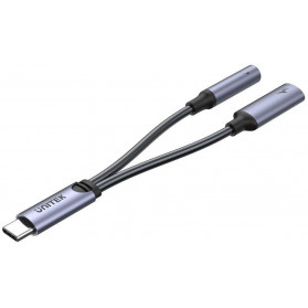 Kabel Unitek USB-C ,  MiniJack 3,5mm USB-C 60W M205A - zdjęcie poglądowe 1