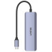 Hub Unitek USB-C 3.1 2x USB-A 2x USB-C 5Gbps H1107Q - 4 porty, Kolor srebrny, Czarny