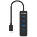 Hub Unitek USB-C 4XUSB-A 3.1 10W H1117B - 4 porty, Czarny