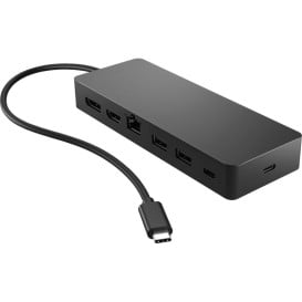 Replikator portów HP Universal USB-C Multiport Hub 50H55AA - 1xHDMI 2.0/1xDisplayPort 1.2/2 x USB-A/1xUSB-C/1xRJ-45/Czarny