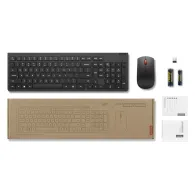 Zestaw bezprzewodowy klawiatury i myszy Lenovo Essential Wireless Combo Keyboard & Mouse Gen2 4X31N50733 - Polish 214, Czarny