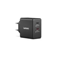 Zasilacz sieciowy Lenovo Dual USB-C 65W GaN Charger 40AW065BEU - 2x USB-C, Czarny