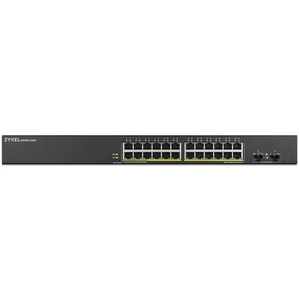 Switch zarządzalny Zyxel GS190024HPV2-EU0101F, 24x 100|1000Mbps RJ45, 2x 1Gps SFP, POE+ 170W | Sklep ITnes.pl, IT for BUSINESS