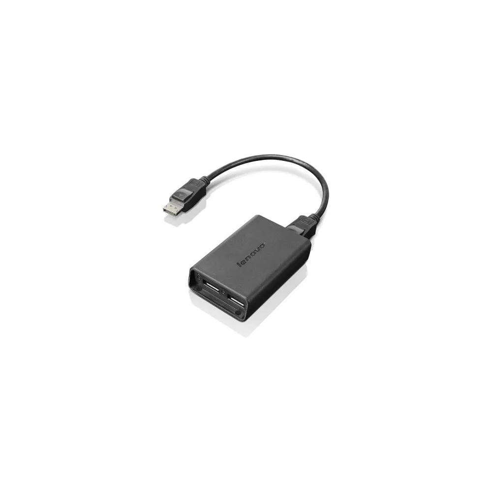 Adapter Lenovo DisplayPort do Dual DisplayPort Adapter 0B47092 - 3840 x 2160, Czarny