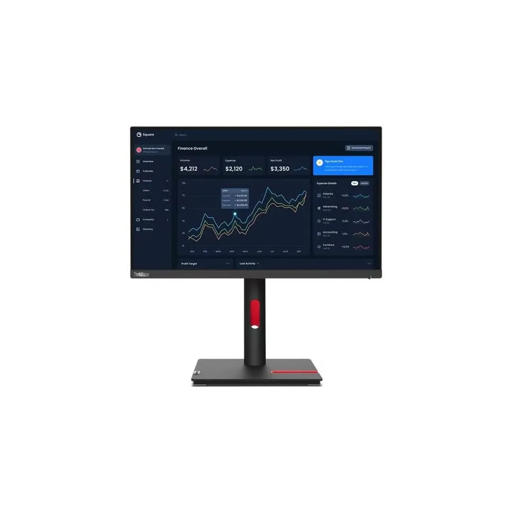 Monitor Lenovo ThinkVision 63B0MAR6EU, 21,5", 1920x1080 (FHD), 60Hz, IPS, 6 ms, pivot, Czarny | Sklep ITnes.pl, IT for BUSINESS