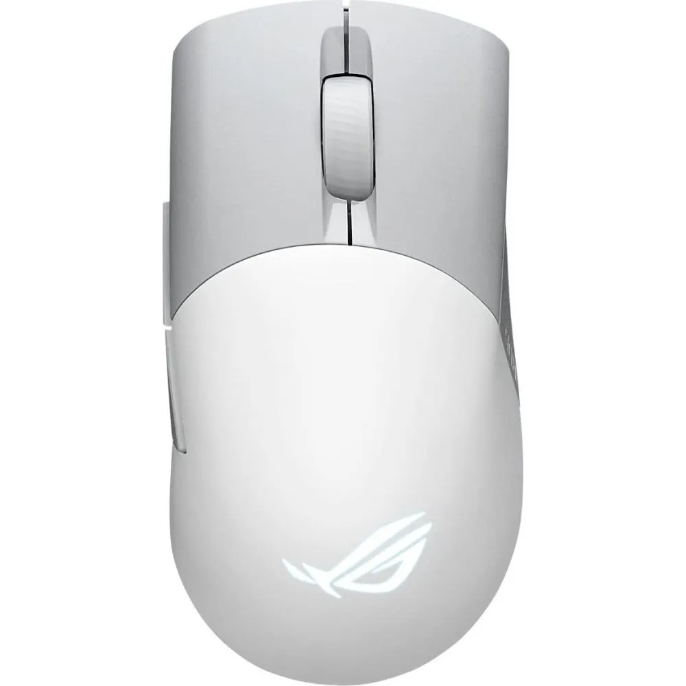 ROG Keris Wireless AimPoint Gaming Mouse 90MP02V0-BMUA10 - RF Wireless, Bluetooth, USB-C, Optyczny 36000 DPI, Biała