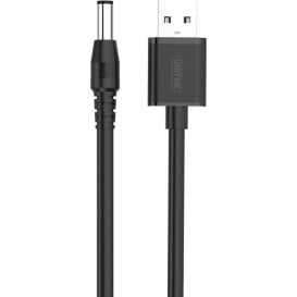 Kabel zasilający Unitek USB-A / DC 5.5/2.5mm 9V Y-C4046BK - 1,5 m, Czarny