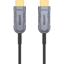 Kabel Unitek HDMI 2.1 AOC 8K 120Hz C11031DGY - 30 m, Kolor srebrny, Kolor złoty, Czarny