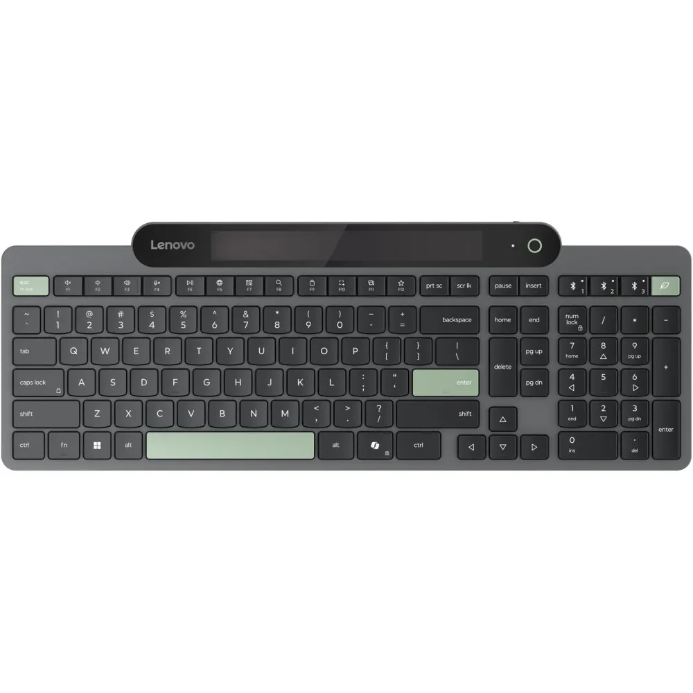 Klawiatura bezprzewodowa Lenovo Self-Charging Bluetooth Keyboard 4Y41R69494- US Euro 103P, Bluetooth 5.1, Czarna
