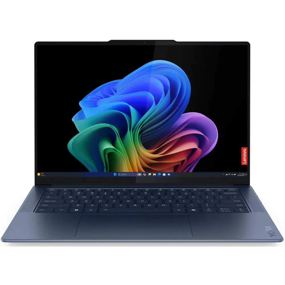 Laptop Lenovo Yoga Slim 7 14Q8X9 83ED6E586PB - Snapdragon X Elite X1E-78-100/14,5" 2944x1840 OLED HDR MT/RAM 32GB/1TB/Niebieski/Win 11 Home - zdjęcie