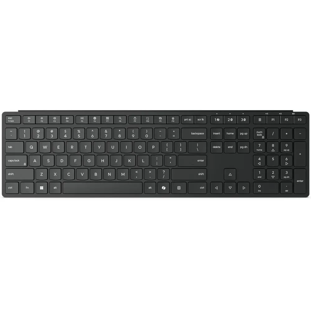 Klawiatura bezprzewodowa Lenovo Wireless Multi-Mode Pro Keyboard 6000 4Y41S04659 - US English, Czarna