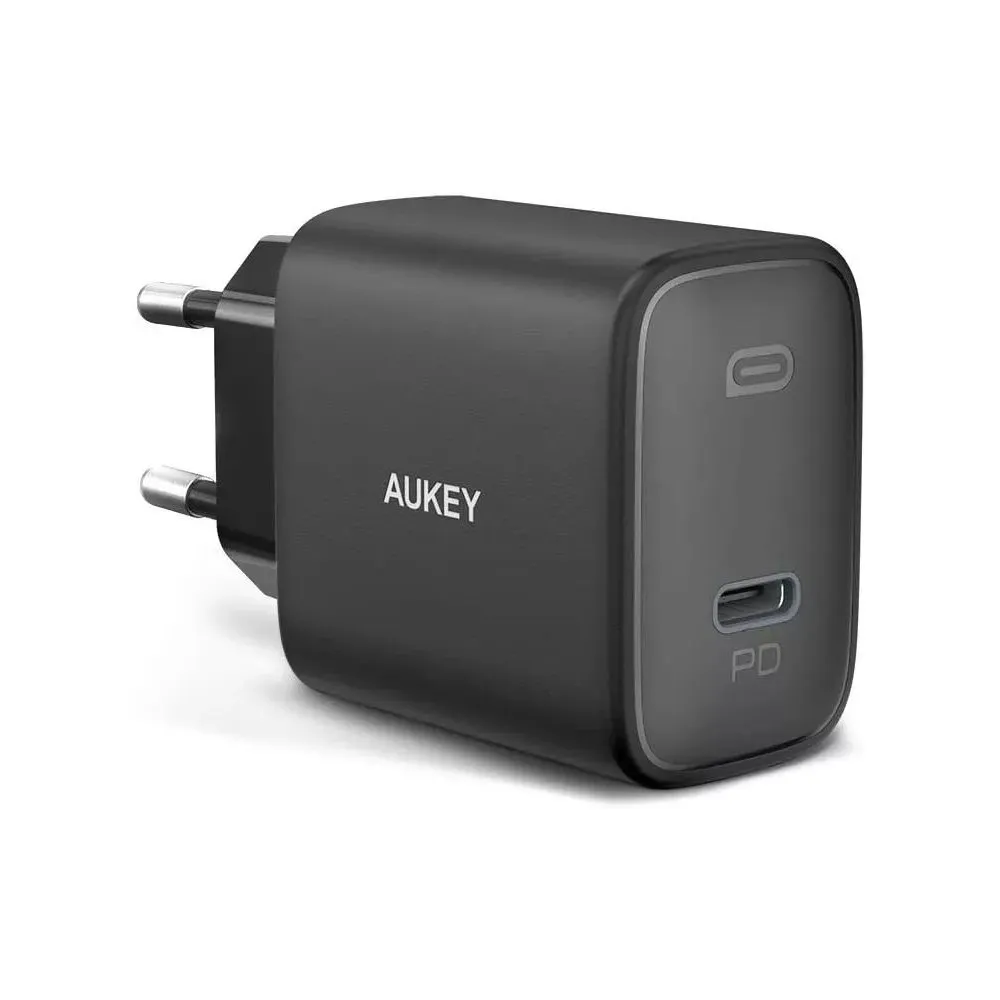 Ładowarka sieciowa AUKEY Swift PA-F1S USB-C 20W - 1x USB-C, Power Delivery 3.0 3A 20W, Czarna