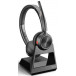 Zestaw słuchawkowy Poly Savi 7220 Office DECT Headset 213020-02 - Czarny