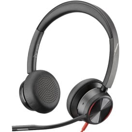 Słuchawki nauszne Poly Blackwire 8225 M USB-C Headset 214409-01 - Czarne