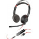 Słuchawki nauszne Poly Blackwire 5220 USB-A Headset 207576-201 - Czarne