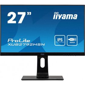 Monitor iiyama ProLite XUB2792HSN-B1 - 27", 1920x1080 (Full HD), 75Hz, IPS, 4 ms, pivot, USB-C, Czarny - zdjęcie 6