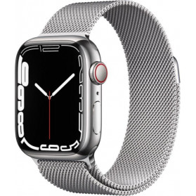 Smartwatch Apple Watch Series 7 GPS + Cellular MKHX3WB/A - 41 mm, Kolor srebrny