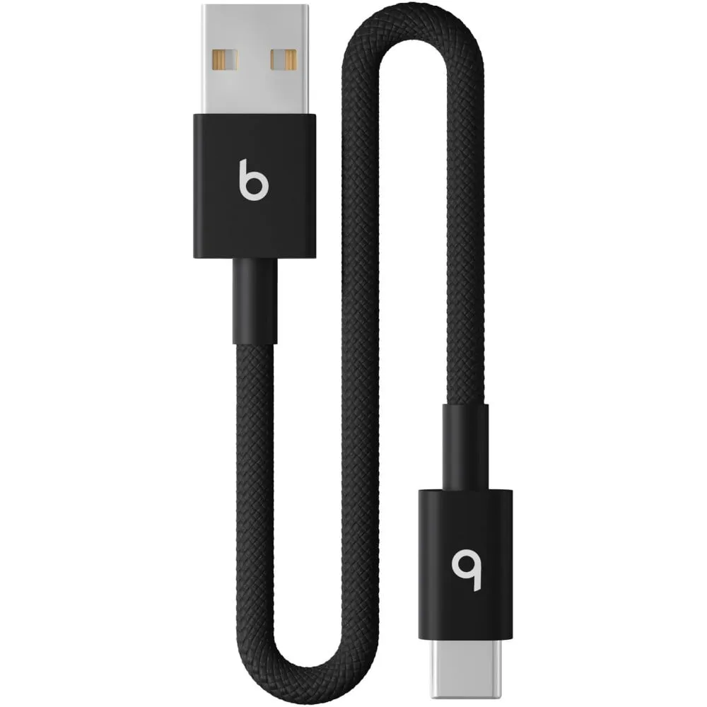 Kabel Apple Beats USB-C do USB-A MEQL4EE/A - 20 cm, Czarny Kabel Apple Beats USB-C do USB-A MEQL4EE/A - 20 cm, Czarny