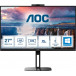 Monitor AOC Q27V5CW/BK - 27"/2560x1440 (QHD)/75Hz/IPS/FreeSync/4 ms/pivot/kamera/USB-C/Czarny