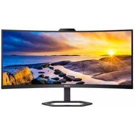 Monitor Philips 34E1C5600HE/00 - 34"/3440x1440 (UWQHD)/100Hz/21:9/zakrzywiony/VA/4 ms/USB-C/Czarny