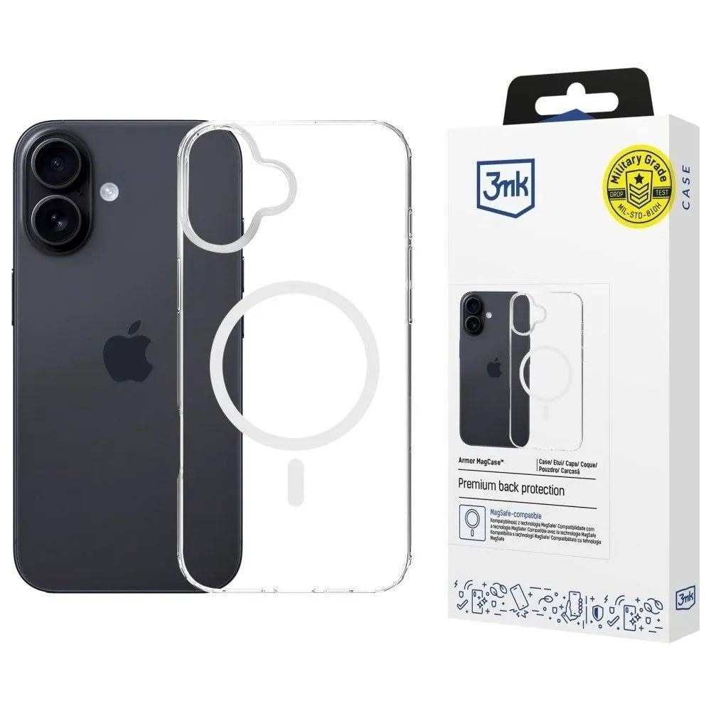 Etui na smartfon 3mk Armor MagCase do iPhone 17 3M008423 -  Przezroczyste