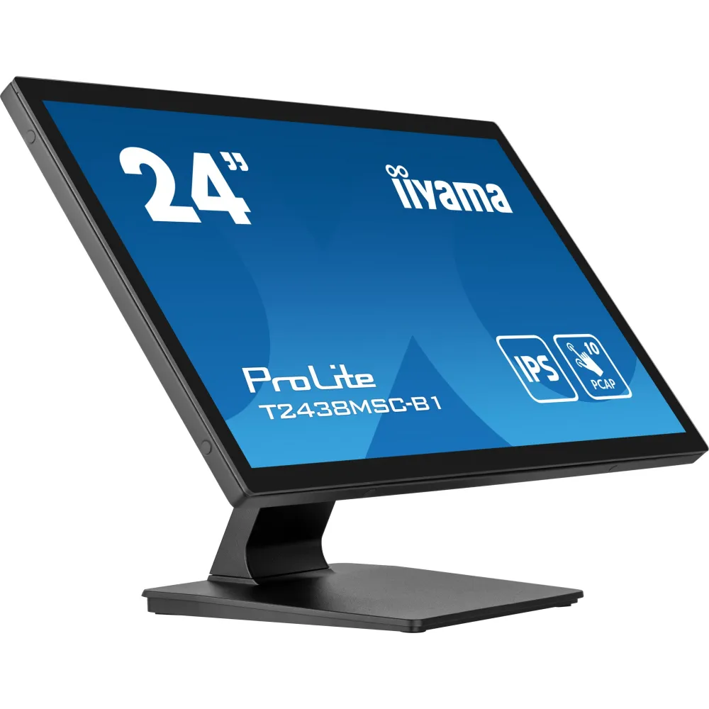 Monitor iiyama ProLite T2438MSC-B1 - 23,8"/1920x1080 (Full HD)/IPS/dotykowy - zdjęcie