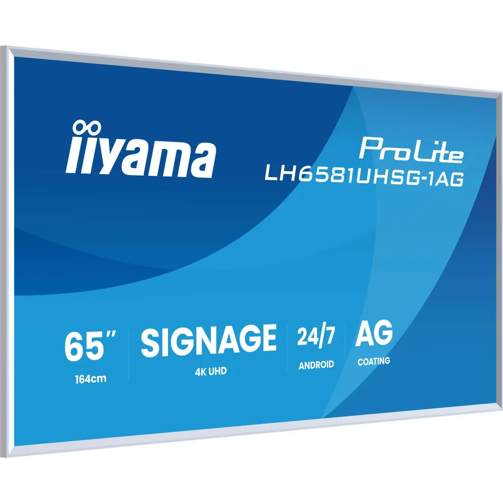 Zdjęcie produktu Monitor iiyama ProLite LH6581UHSG-1AG - 64,6"/3840x2160 (4K)/VA/6,5 ms/USB-C/Biały