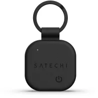 Brelok ze skóry wegańskiej z lokalizatorem Satechi FindAll Keychain ST-LKCFK - kompatybilny z FindAll, Czarny