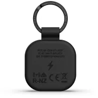 Brelok ze skóry wegańskiej z lokalizatorem Satechi FindAll Keychain ST-LKCFK - kompatybilny z FindAll, Czarny