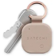 Brelok ze skóry wegańskiej z lokalizatorem Satechi FindAll Keychain ST-LKCFR - kompatybilny z FindAll, Różowy