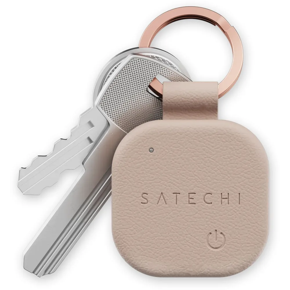 Brelok ze skóry wegańskiej z lokalizatorem Satechi FindAll Keychain ST-LKCFR - kompatybilny z FindAll, Różowy Brelok ze skóry wegańskiej z lokalizatorem Satechi FindAll Keychain ST-LKCFR - kompatybilny z FindAll, Różowy