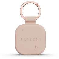 Brelok ze skóry wegańskiej z lokalizatorem Satechi FindAll Keychain ST-LKCFR - kompatybilny z FindAll, Różowy