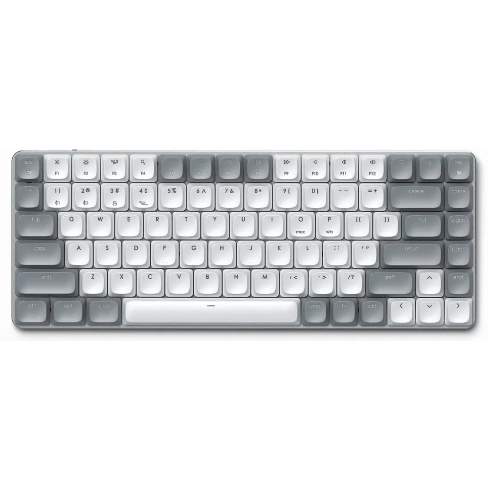 Klawiatura bezprzewodowa Satechi SM1 Slim Mechanical Backlit Bluetooth Keyboard ST-KSM1LT-EN - Biała