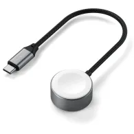 Kabel ładowania Satechi USB-C Fast Charging Cable ST-QCAWM - do Apple Watch, 5W, 20 cm, Szary Kabel ładowania Satechi USB-C Fast Charging Cable ST-QCAWM - do Apple Watch, 5W, 20 cm, Szary