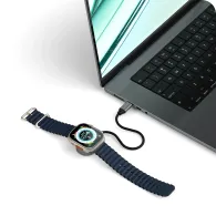 Kabel ładowania Satechi USB-C Fast Charging Cable ST-QCAWM - do Apple Watch, 5W, 20 cm, Szary Kabel ładowania Satechi USB-C Fast Charging Cable ST-QCAWM - do Apple Watch, 5W, 20 cm, Szary