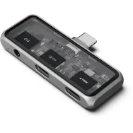 Hub USB-C Satechi Mobile XR Hub with Audio ST-HXRAJM - 1x USB-C 2.0 100W PD, 1x USB-C 3.0 DP 1.4 4K 60Hz, Jack audio, Szary