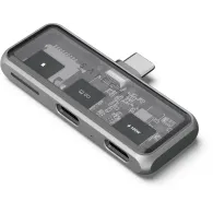 Hub USB-C Satechi Mobile XR Hub with microSD Reader ST-HXRSDM - 1x USB-C 2.0 100W PD, 1x USB-C 3.0 DP 1.4 4K 60Hz, 1x microSD, Szary