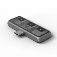 Hub USB-C Satechi Mobile XR Hub with microSD Reader ST-HXRSDM - 1x USB-C 2.0 100W PD, 1x USB-C 3.0 DP 1.4 4K 60Hz, 1x microSD, Szary