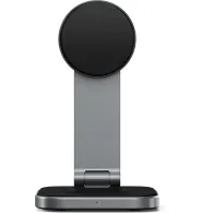Składana podstawka ładująca Satechi 2-in-1 Foldable Qi2 Wireless Charging Stand ST-Q21FM - Szara