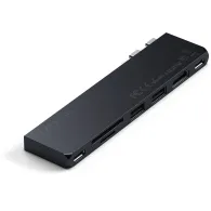 Replikator portów Satechi Pro Hub Slim ST-HUCPHSD - USB 4, HDMI, 2x USB-A, SD, microSD, USB-C, Czarny