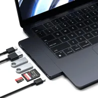 Replikator portów Satechi Pro Hub Slim ST-HUCPHSD - USB 4, HDMI, 2x USB-A, SD, microSD, USB-C, Czarny