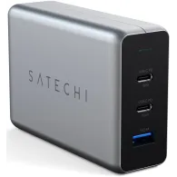 Ładowarka sieciowa Satechi 100W USB-C PD Compact GaN Charger ST-TC100GM-EU - 2x USB-C, 1x USB-A, Szara